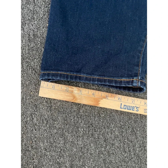 Old Navy Womens Jeans Plus Sz 24 Power Slim Straight Mid Rise Pockets Blue Denim - Picture 7 of 10